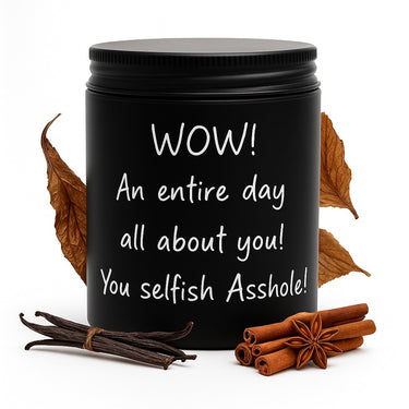 Tobacco, Spice & Vanilla | 8 Oz.  Mason Jar with Box | Funny Gift Candles