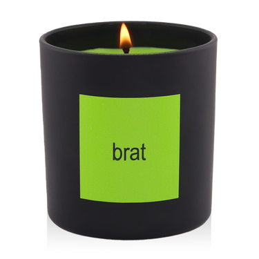 Brat Inspired Candle | Smells Like Green Apples & Jasmine | 9 Oz. Jar w/ Green Wax | Limited Edition