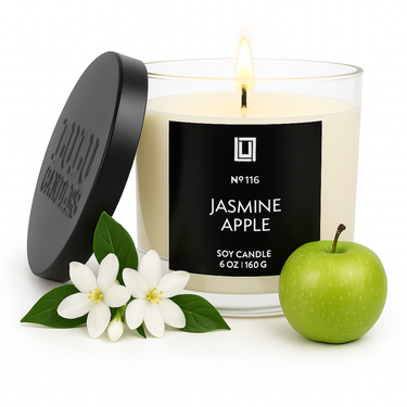 Jasmine & Apple | Luxury Scented Candle | 6 Oz. Jar