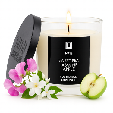 Sweet Pea, Jasmine & Apple | Luxury Scented Candle | 6 Oz. Jar
