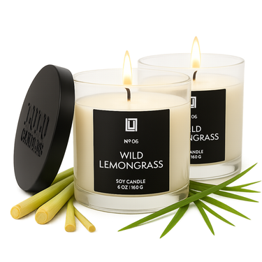 Wild Lemongrass | Luxury Scented Candle | 2Pack - 6 Oz. Jar