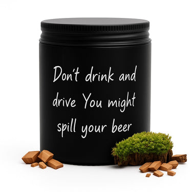 Mahogany Teak | 8 Oz.  Mason Jar with Box | Funny Gift Candles