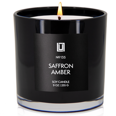 Saffron Amber | Luxury Scented Candle | 9 Oz. Jar