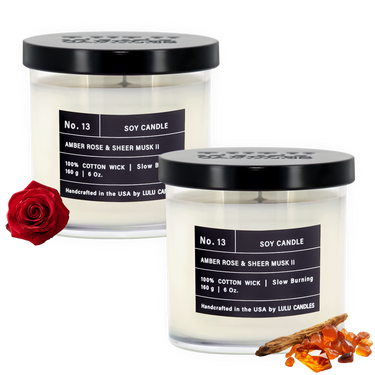 Amber, Rose & Sheer Musk II |  2Pack - 6 Oz. Jar