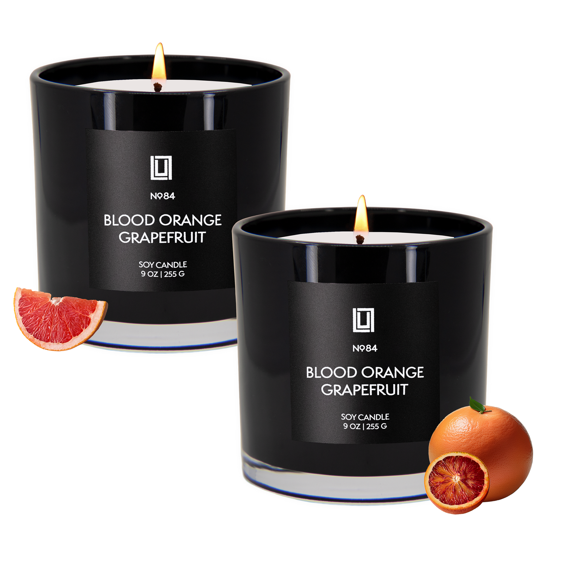 Blood Orange & Grapefruit | Luxury Scented Candle | 2Pack - 9 Oz