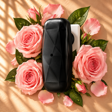 Lulu Candles Plug-In Scent Diffuser Machine - Smells Like Roses | Up to 500 Sq. Ft.