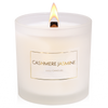 Cashmere Jasmine | 9 Oz. Frosted Jar Candle w/ Gold Lid