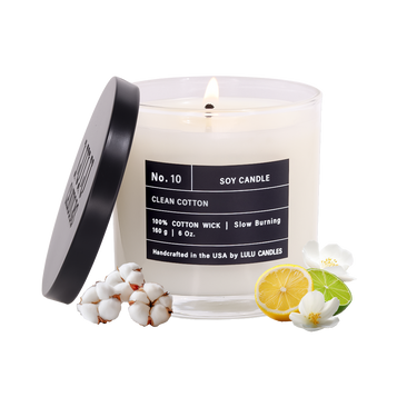 Clean Cotton | 6 Oz. with Black Lid