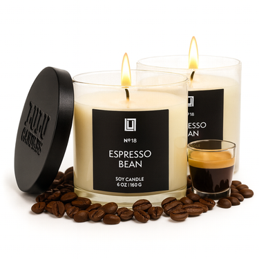 Espresso Bean | Luxury Scented Candle | 2Pack - 6 Oz. Jar