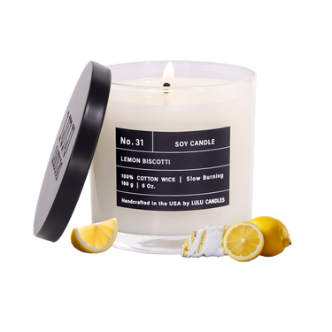 Lemon Biscotti | 6 Oz. with Black Lid