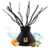 No. 5 Ocean | Marine, Sea Breeze, Eucalyptus | Luxury Reed Diffuser Set | 10 FL Oz. Capacity Matte Black Glass with 1 (4.2 Oz.) Diffuser Oil