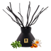 No. 7 Paris | Basil, Water Lily, Amber | Luxury Reed Diffuser Set | 10 FL Oz. Capacity Matte Black Glass with 1 (4.2 Oz.) Diffuser Oil
