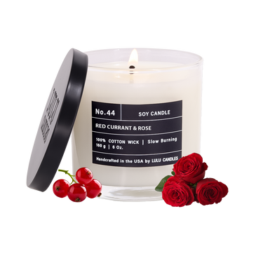Red Currant & Rose (Pomegranate & Musk Noir) | 6 Oz. with Black Lid