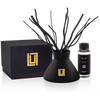 No. 2 Rosa | Rose Petals, Rose Cuttings, Rose Water | Luxury Reed Diffuser Set | 10 FL Oz. Capacity Matte Black Glass with 1 (4.2 Oz.) Diffuser Oil