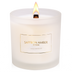 Saffron & Amber Intense | 9 Oz. Frosted Jar Candle w/ Gold Lid