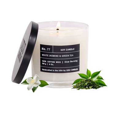 White Jasmine & Green Tea | 6 Oz. with Black Lid