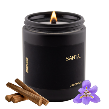 Santal | 8 Oz.  Mason Jar with Box | Wood Wick Collection