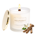 Woody Jasmine | 9 Oz. Frosted Jar Candle w/ Gold Lid