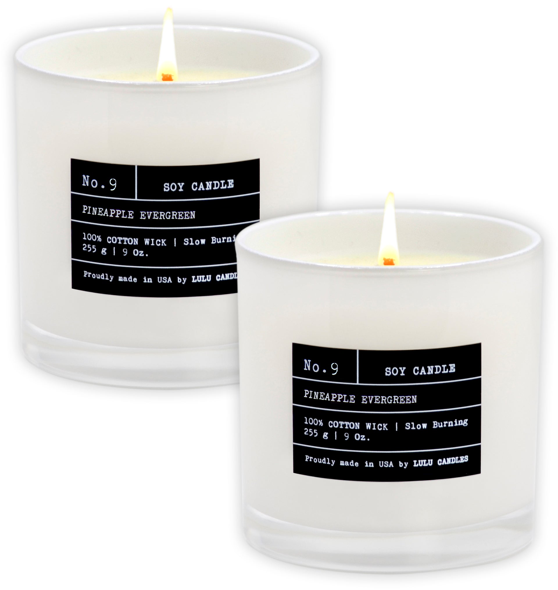 2 Pack 9 Oz. Candles LULU CANDLES